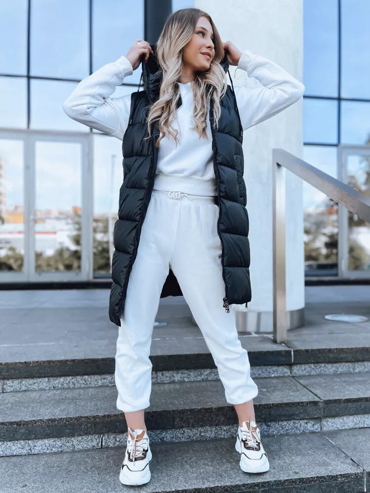 Gara melna veste ar kapuci Far