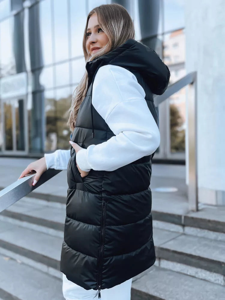 Gara melna veste ar kapuci Far