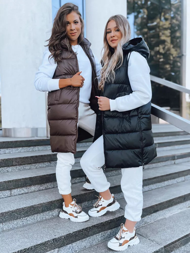 Gara melna veste ar kapuci Far