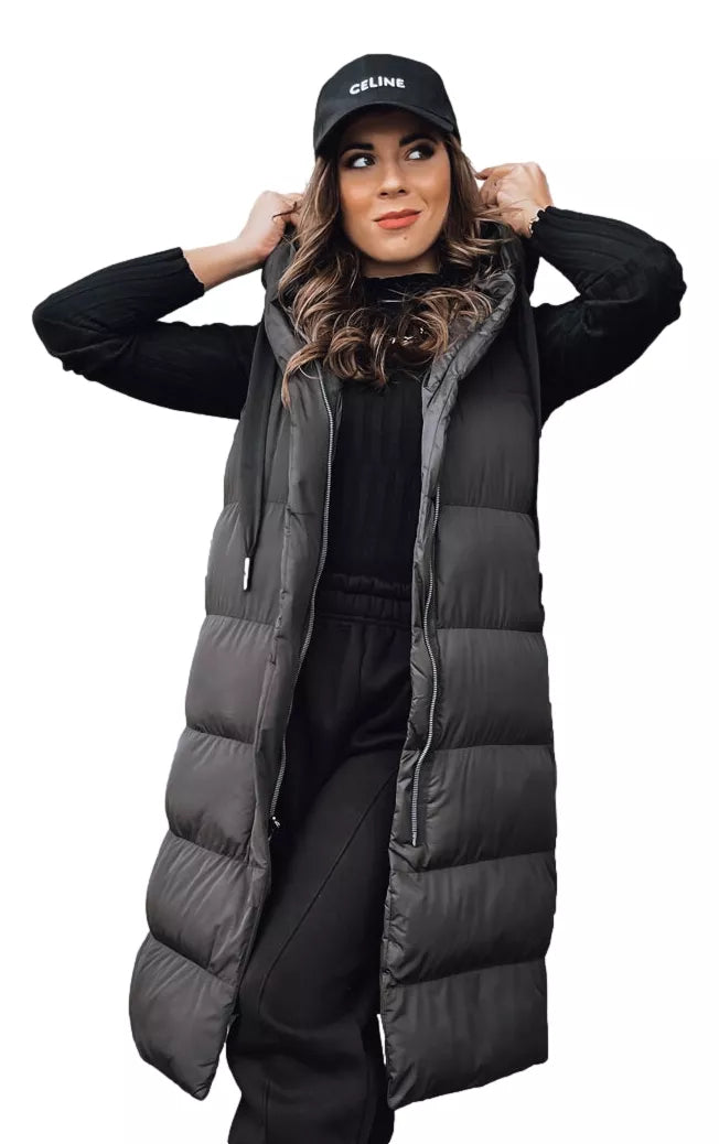 Garā, melnā veste Neki