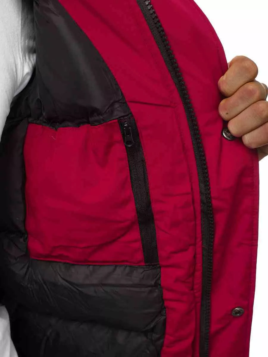 Bomber stila ziemas bordo vīriešu jaka Lemor