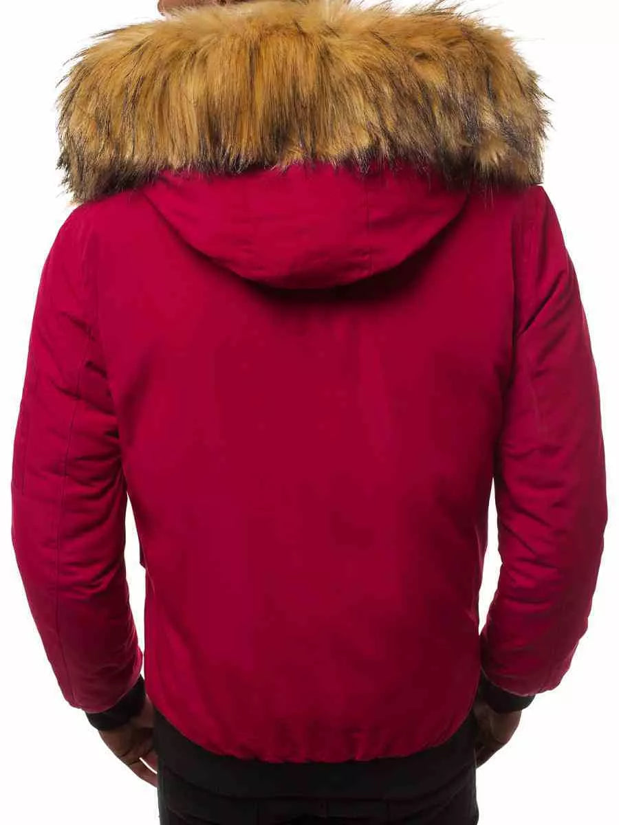 Bomber stila ziemas bordo vīriešu jaka Lemor