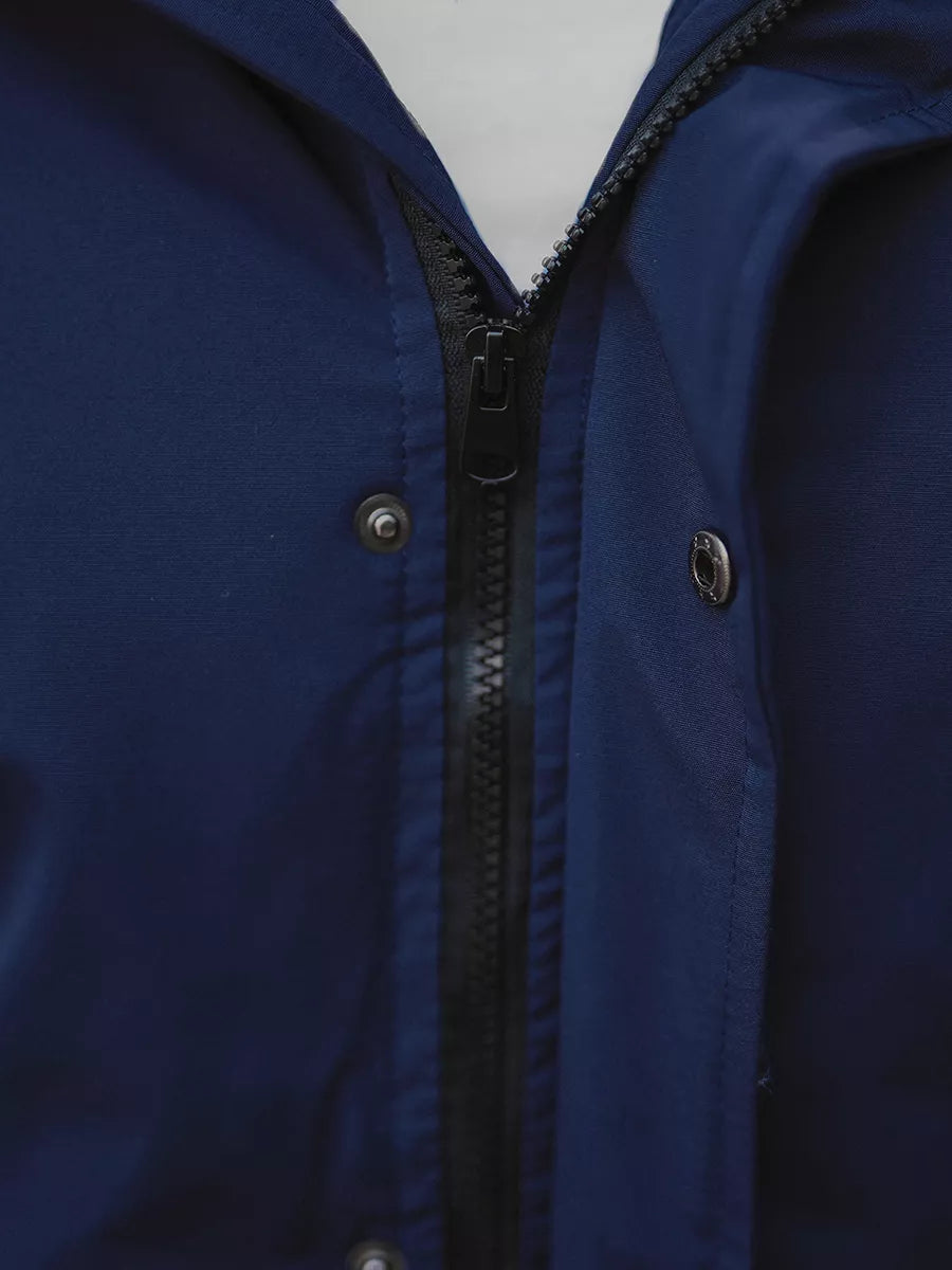 Bomber stila ziemas tumši zila vīriešu jaka Lemor