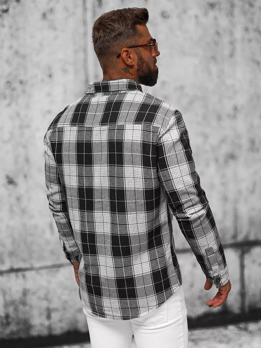 Melns flaneļa krekls Nater