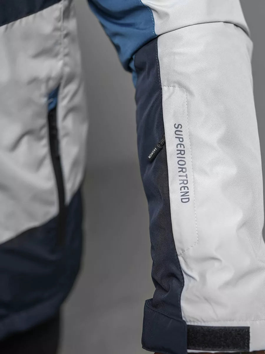 Pelēki tumši zila jaka Reker