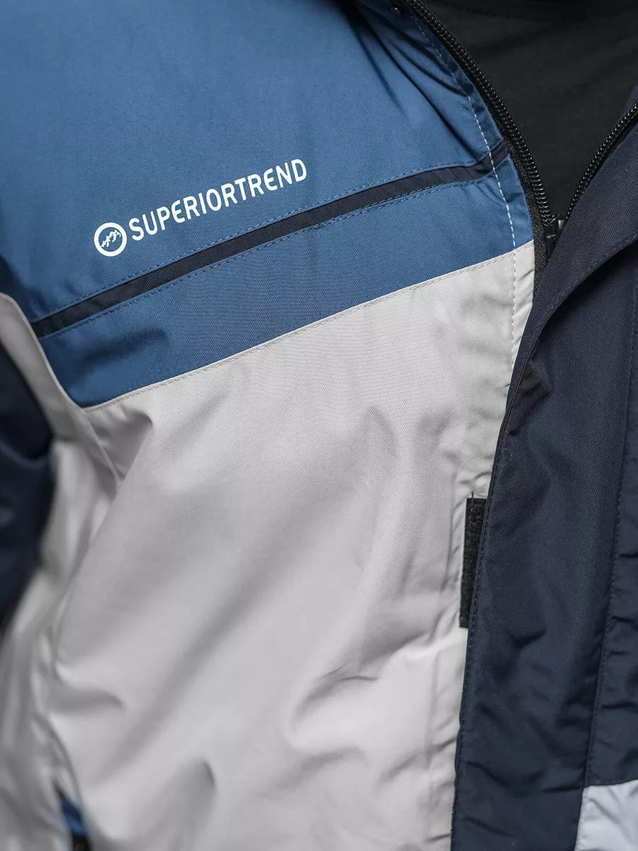 Pelēki tumši zila jaka Reker