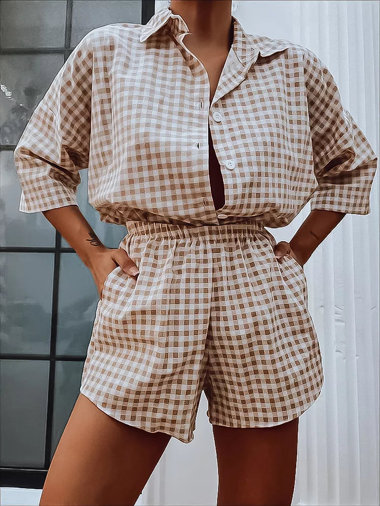 Sieviešu brūns komplekts Osam