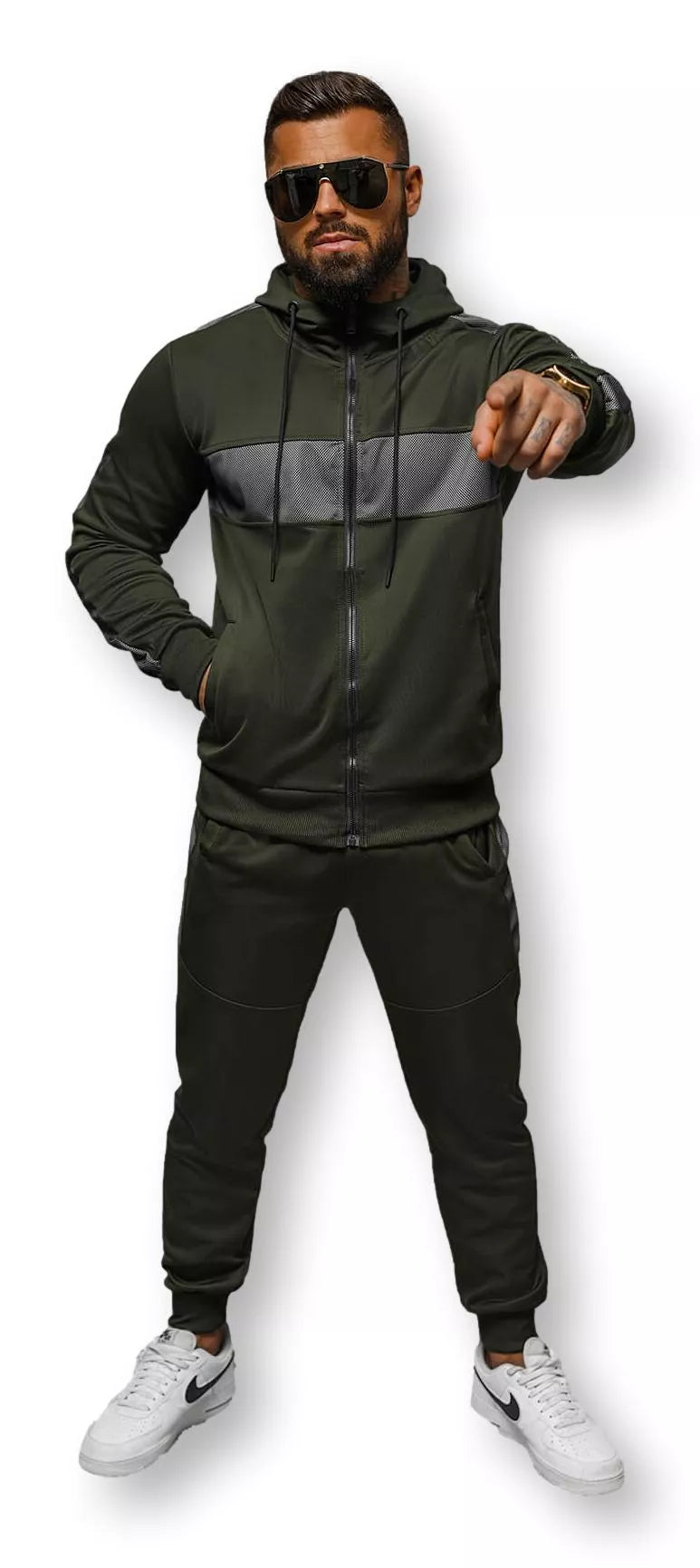 Haki krāsas sporta komplekts Holand