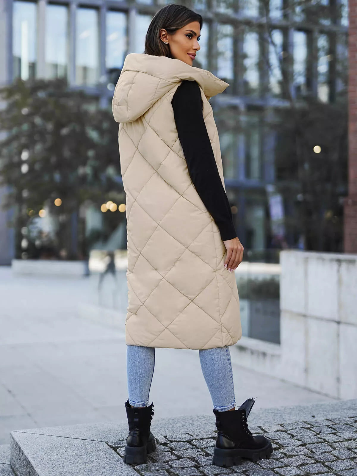 Brūna garā veste Kiket