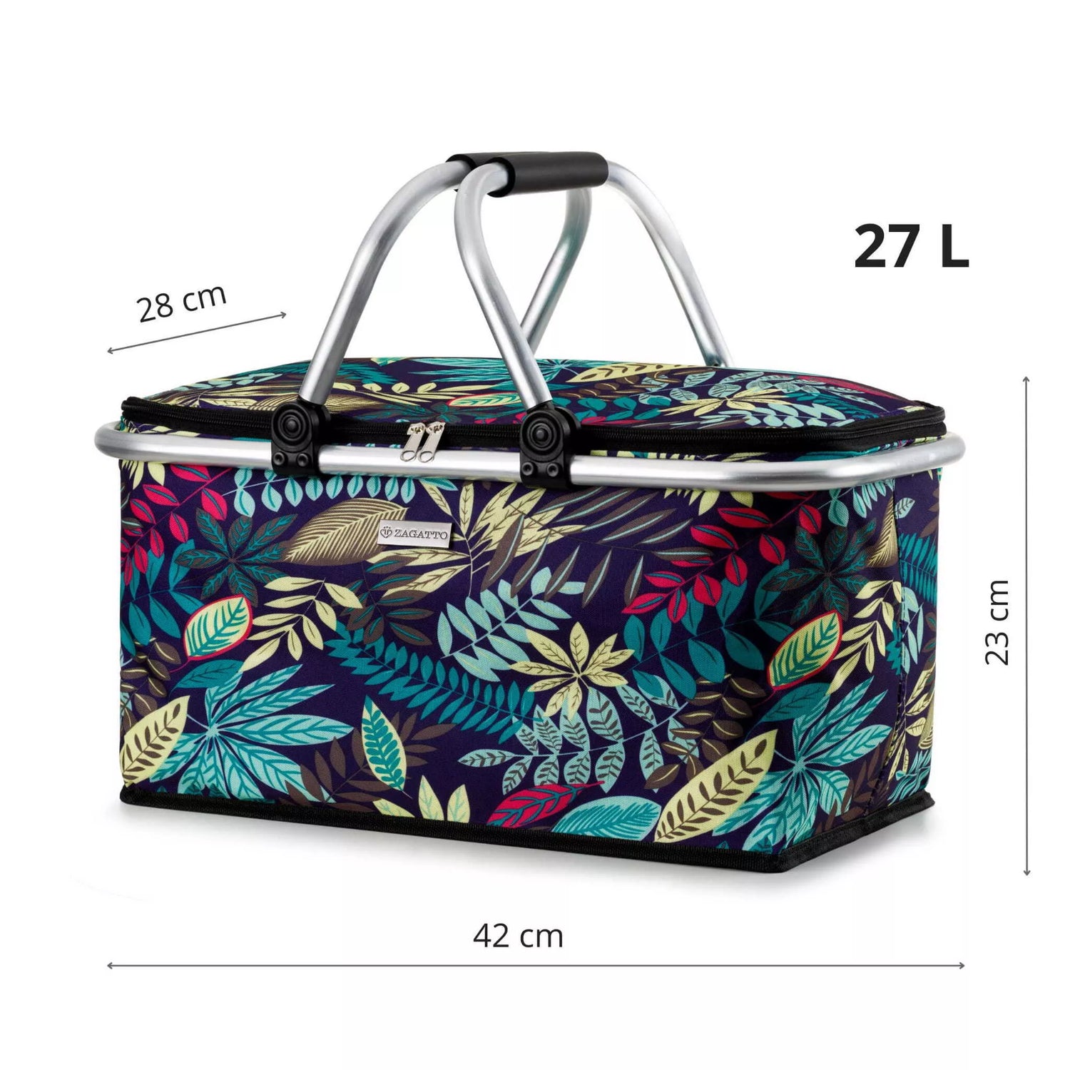 Krāsaina, salokāma piknika/termosoma Rio