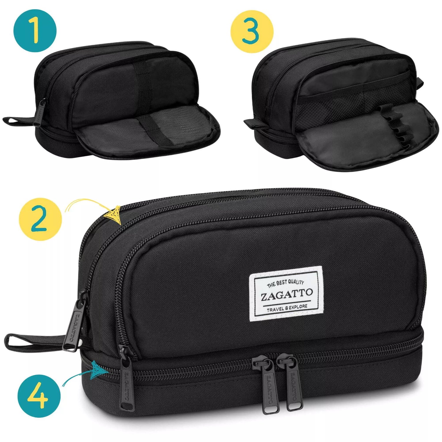 Melns zīmuļu maciņš Master