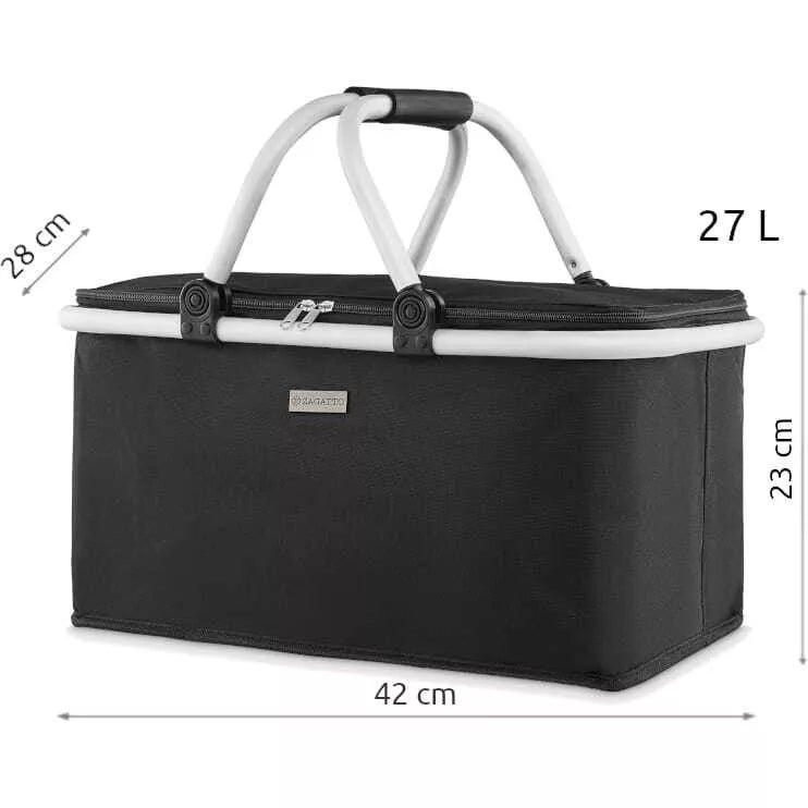 Melna salokāma piknika/termosoma Samba