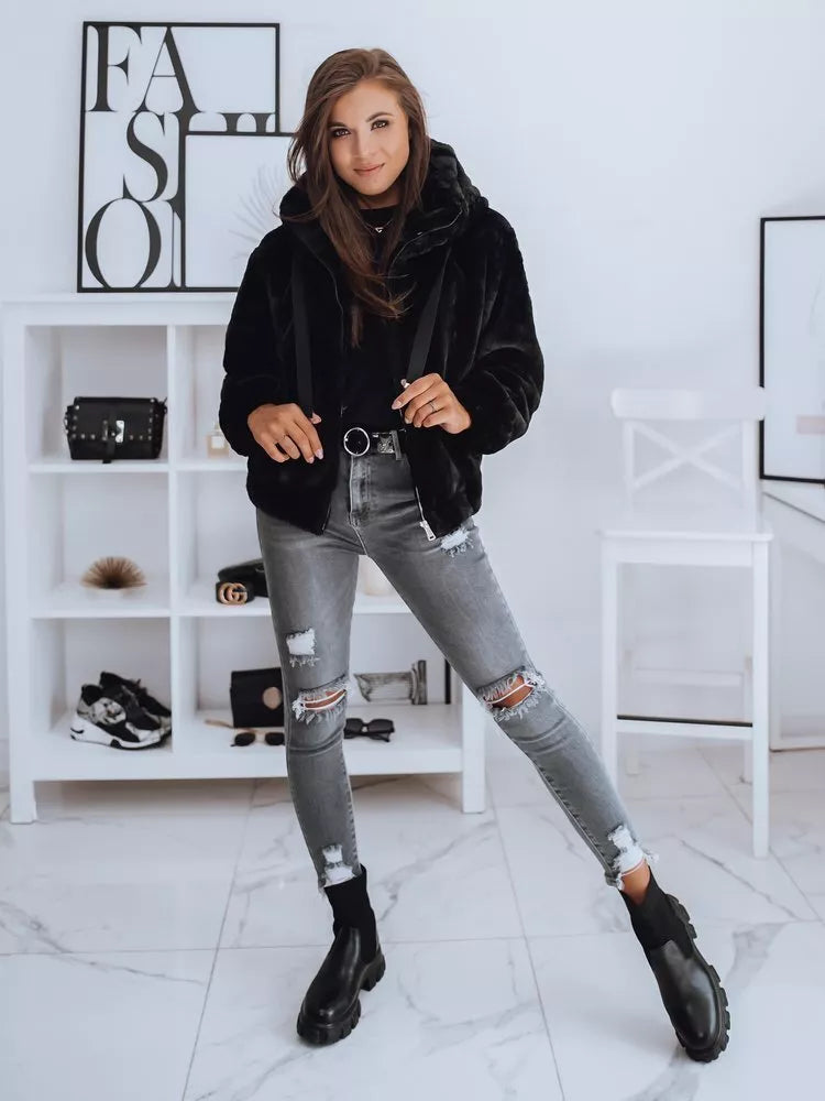 Melna sieviešu jaka Fresona