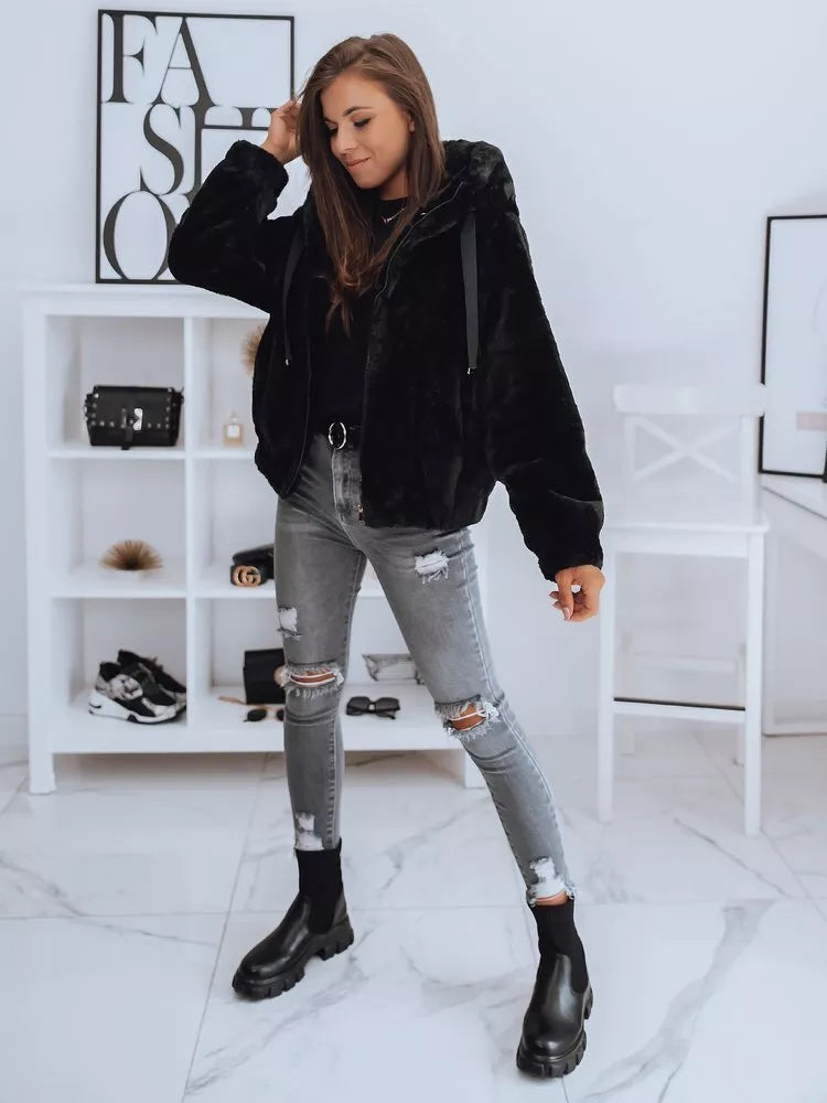 Melna sieviešu jaka Fresona