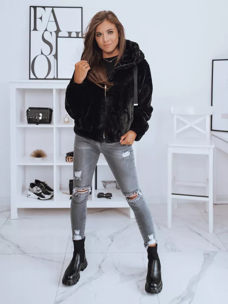 Melna sieviešu jaka Fresona