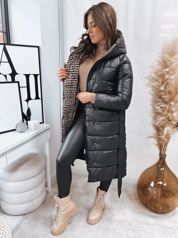 Melna sieviešu ziemas jaka Grace