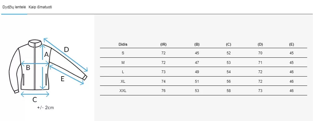 Zila sieviešu ziemas jaka Solar
