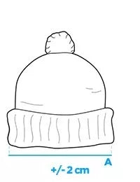 Melna unisex cepure Reni