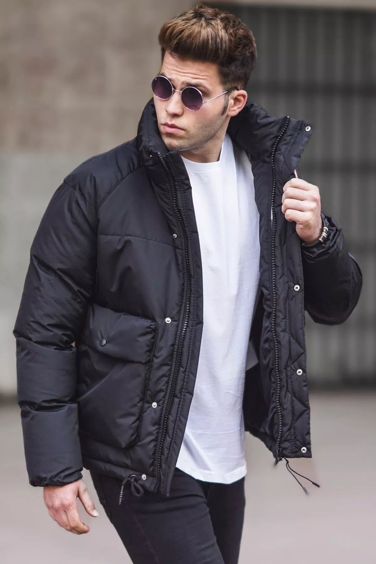 Melna vīriešu jaka Otan