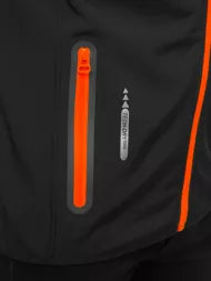Melna vīriešu jaka ar oranžām detaļām Ero