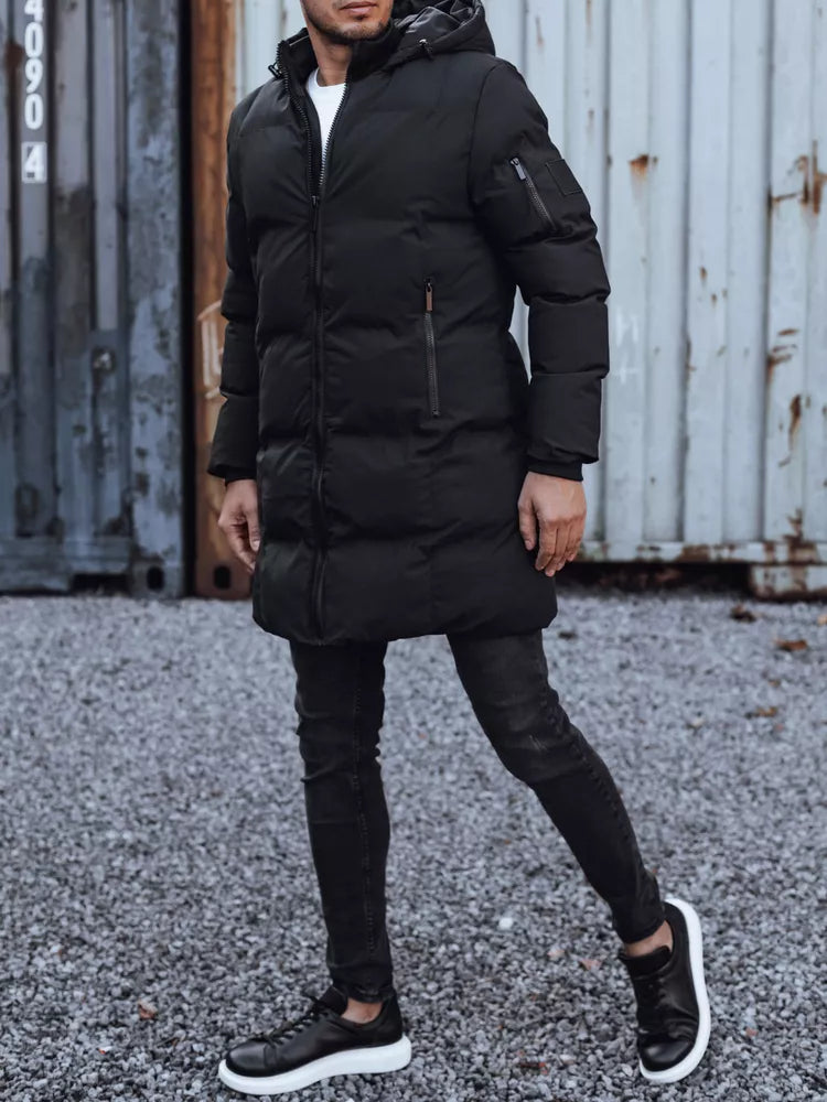 Melna vīriešu ziemas jaka Alex