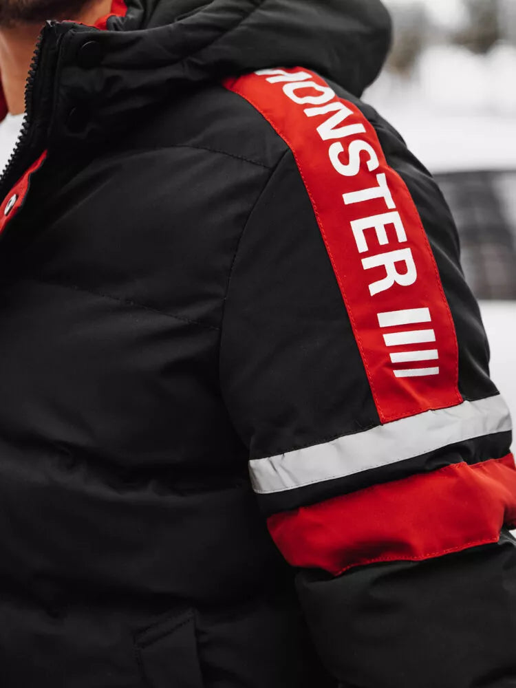 Melna vīriešu ziemas jaka Noris