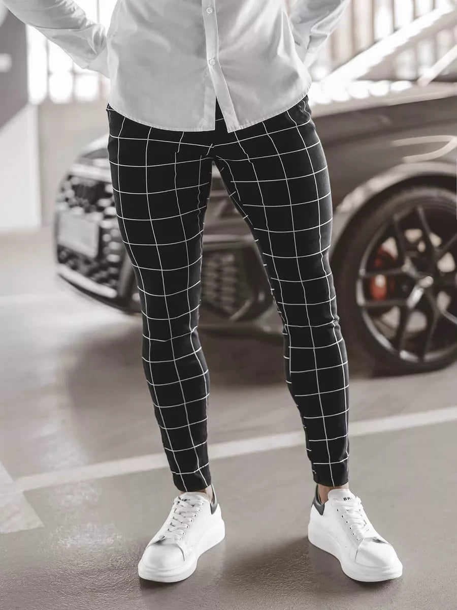 Melnas vīriešu bikses Karlin