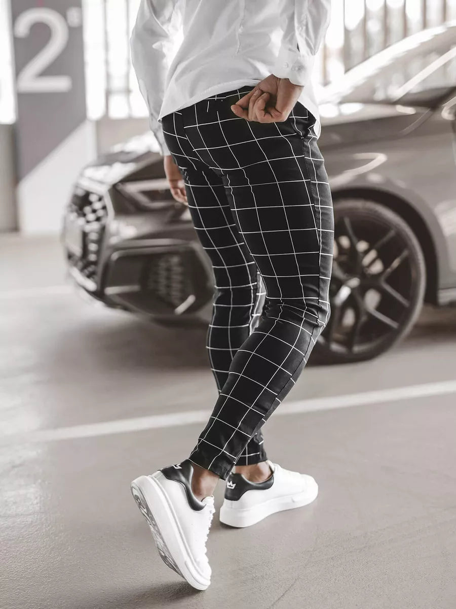 Melnas vīriešu bikses Karlin