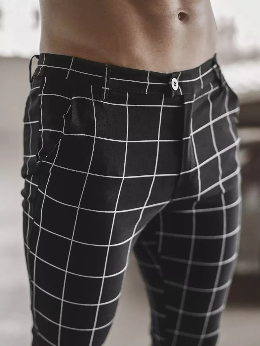 Melnas vīriešu bikses Karlin