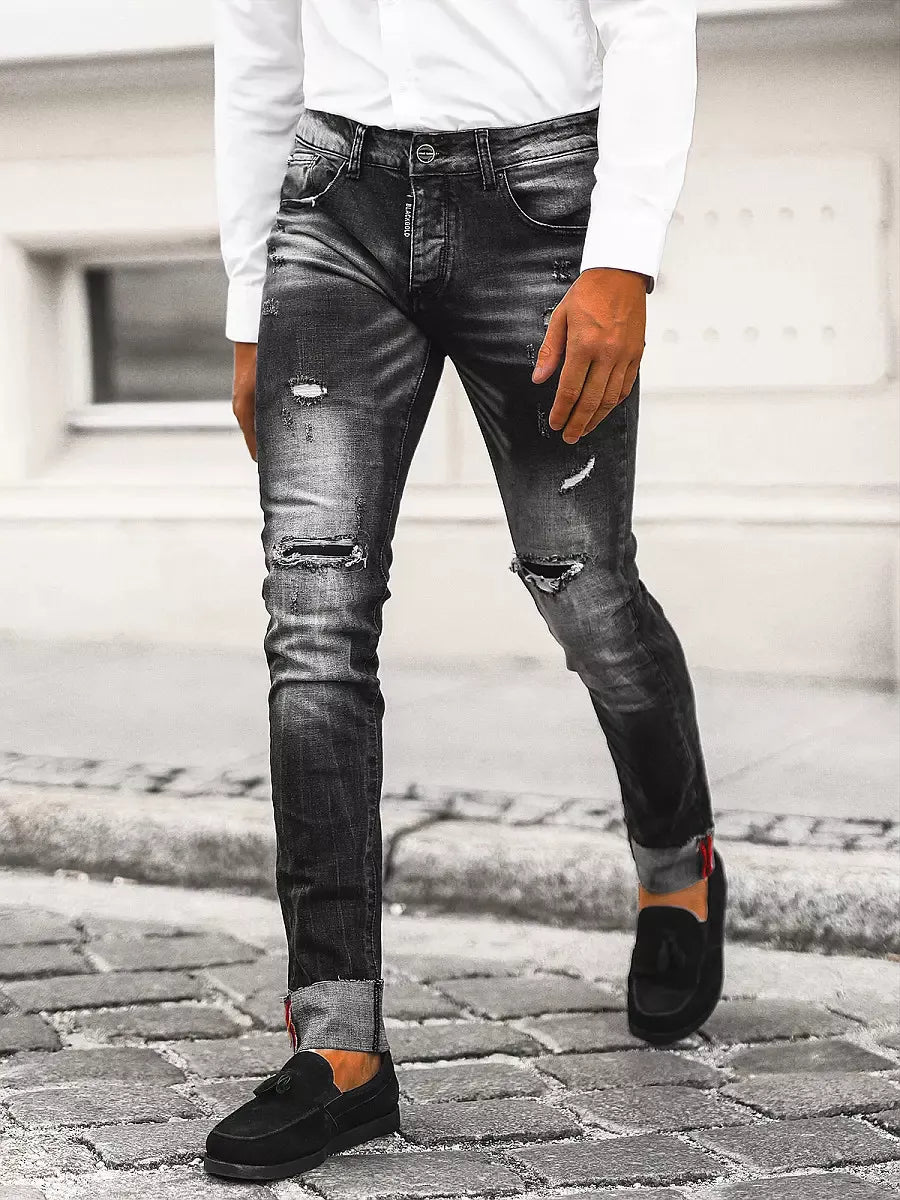 Melnas džinsa bikses Ister