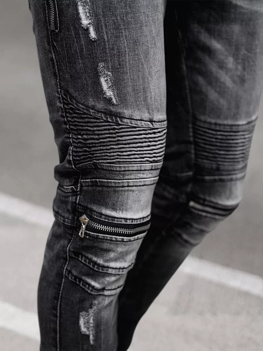 Melnas vīriešu džinsa bikses Vulon