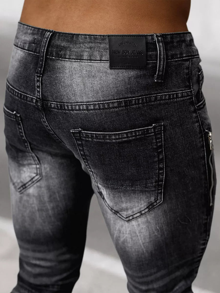 Melnas vīriešu džinsa bikses Vulon