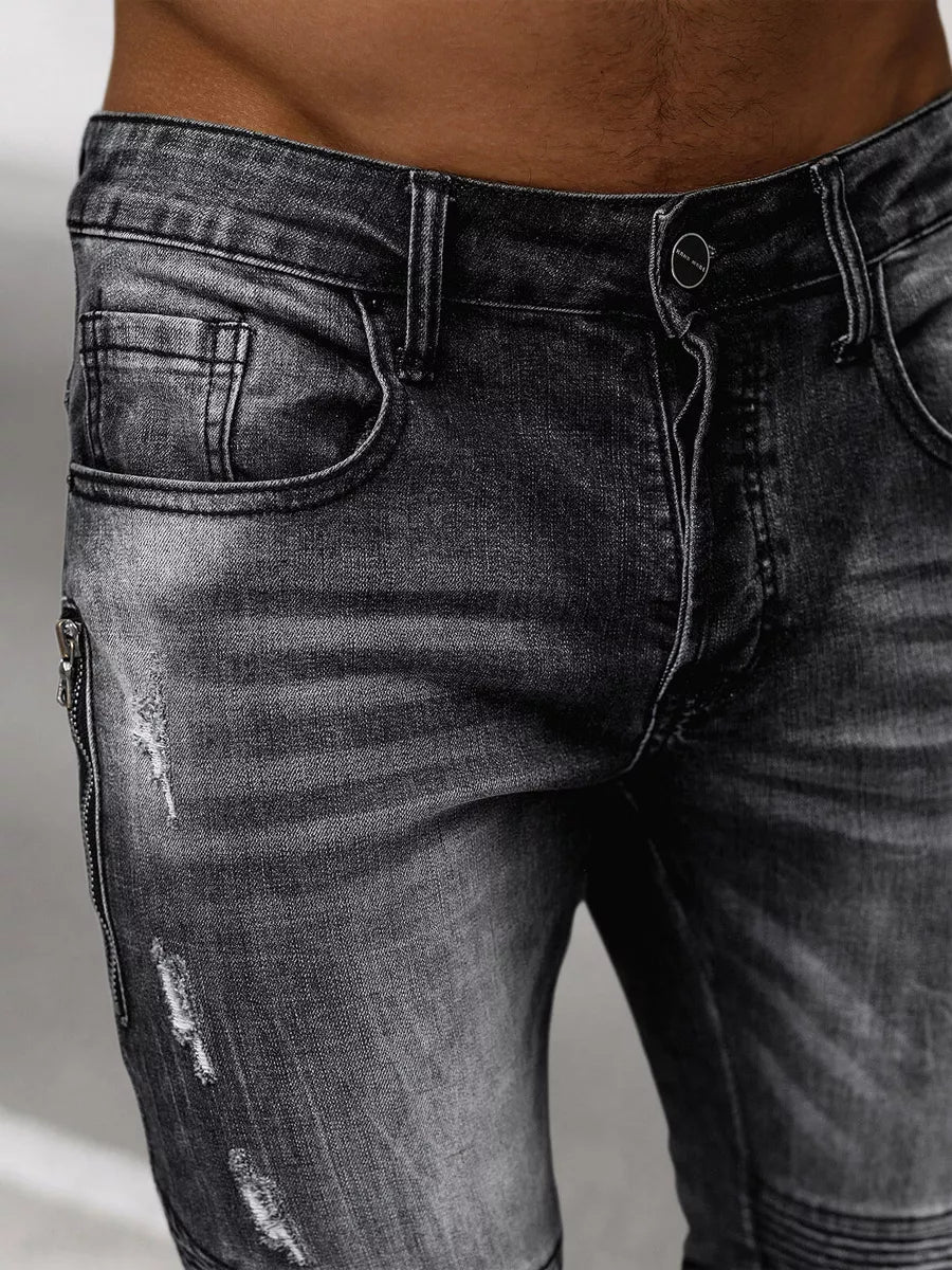 Melnas vīriešu džinsa bikses Vulon