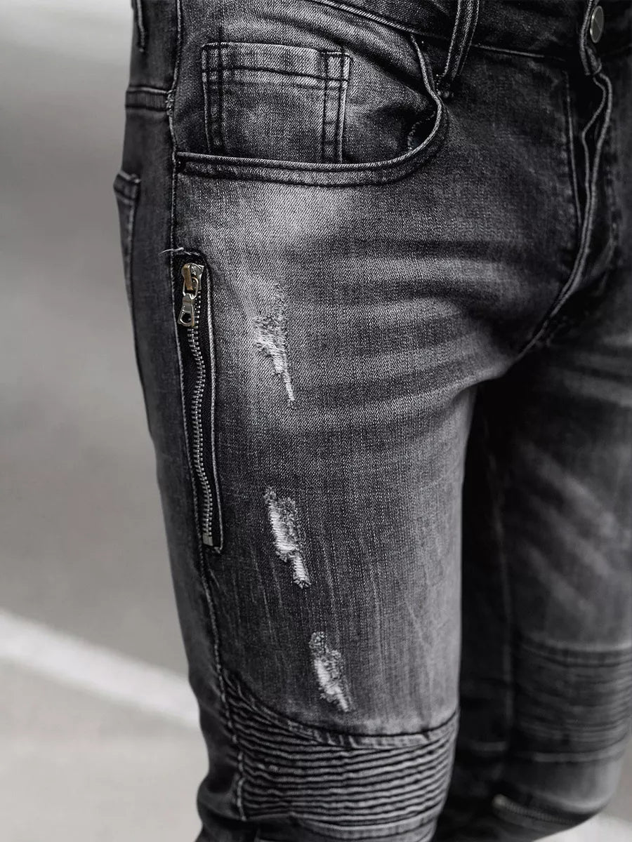 Melnas vīriešu džinsa bikses Vulon