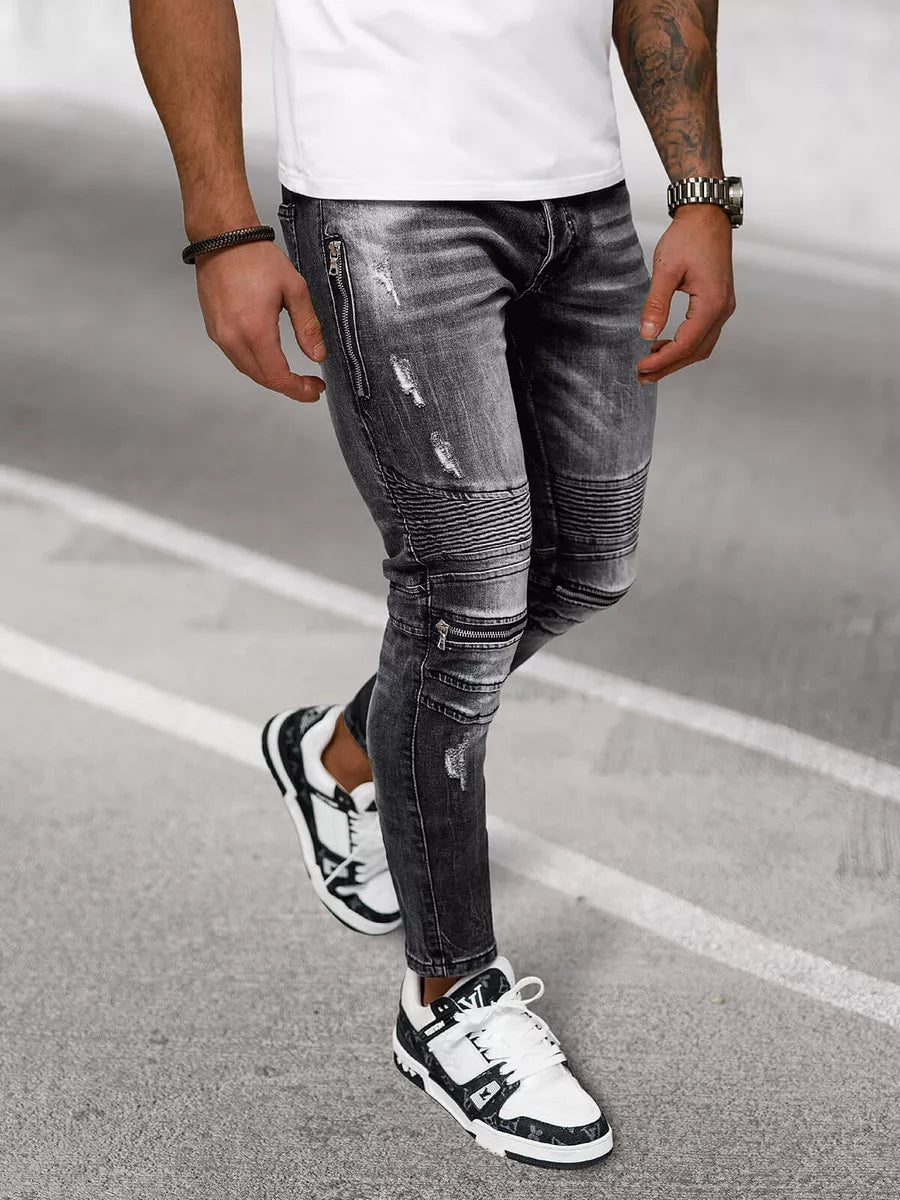 Melnas vīriešu džinsa bikses Vulon