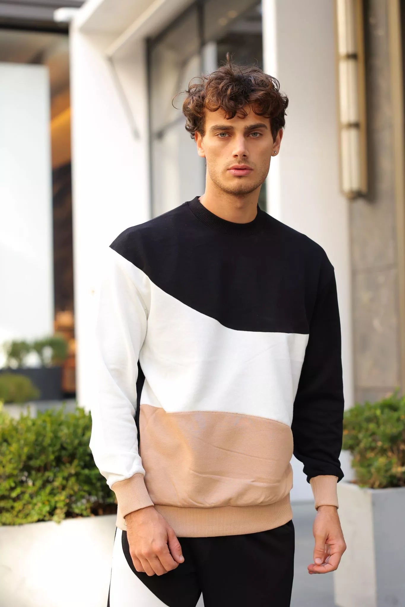 Melns/brūns daudzkrāsains vīriešu komplekts Hipos