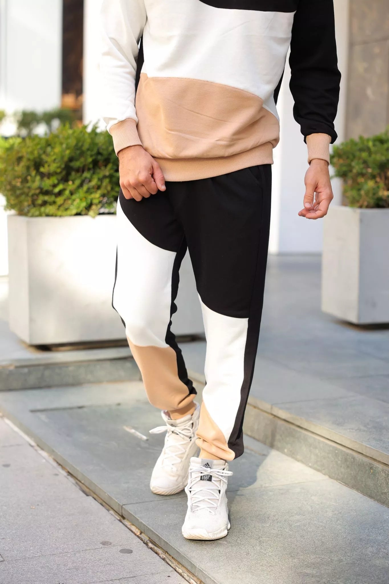 Melns/brūns daudzkrāsains vīriešu komplekts Hipos