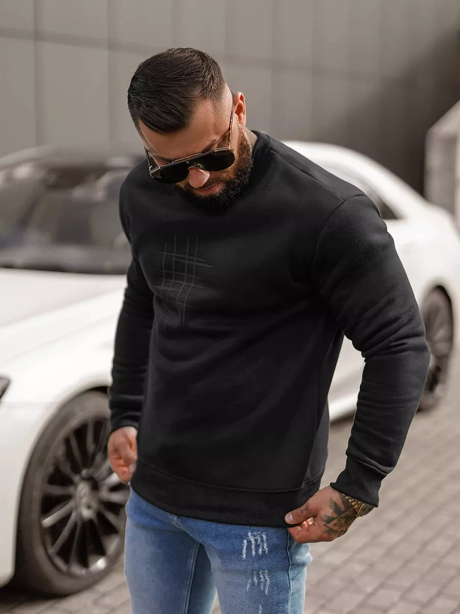 Melns džemperis Etans