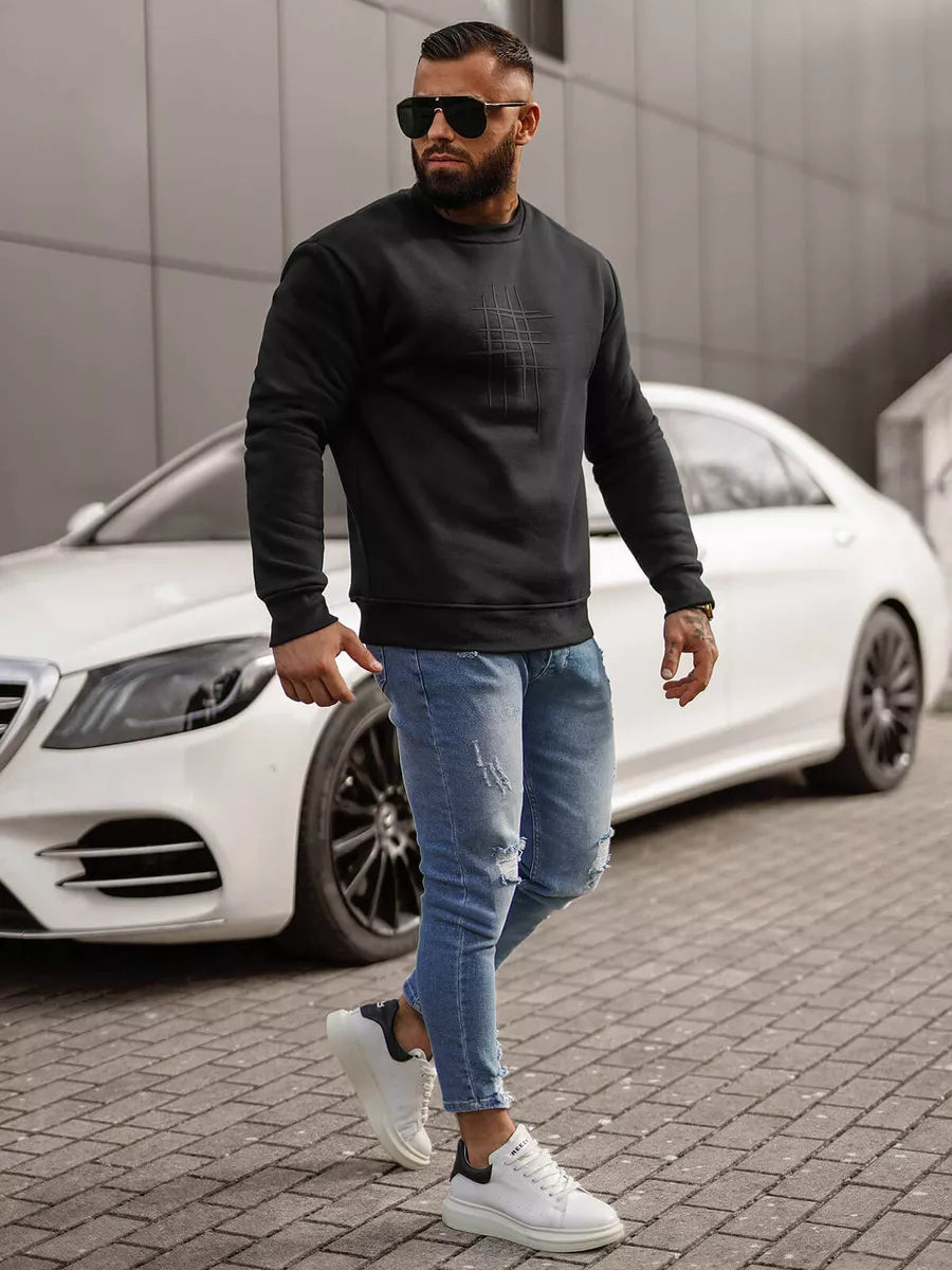 Melns džemperis Etans