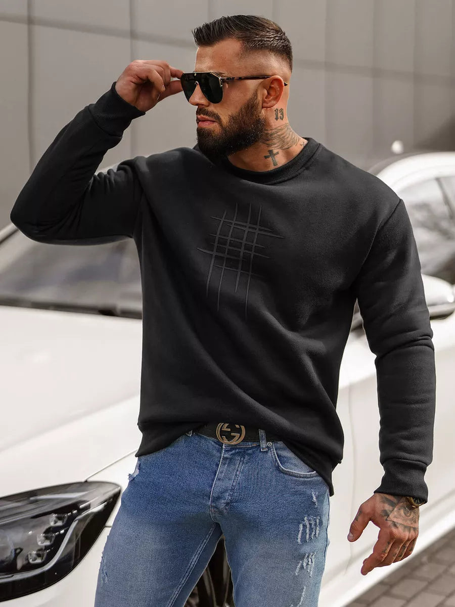 Melns džemperis Etans