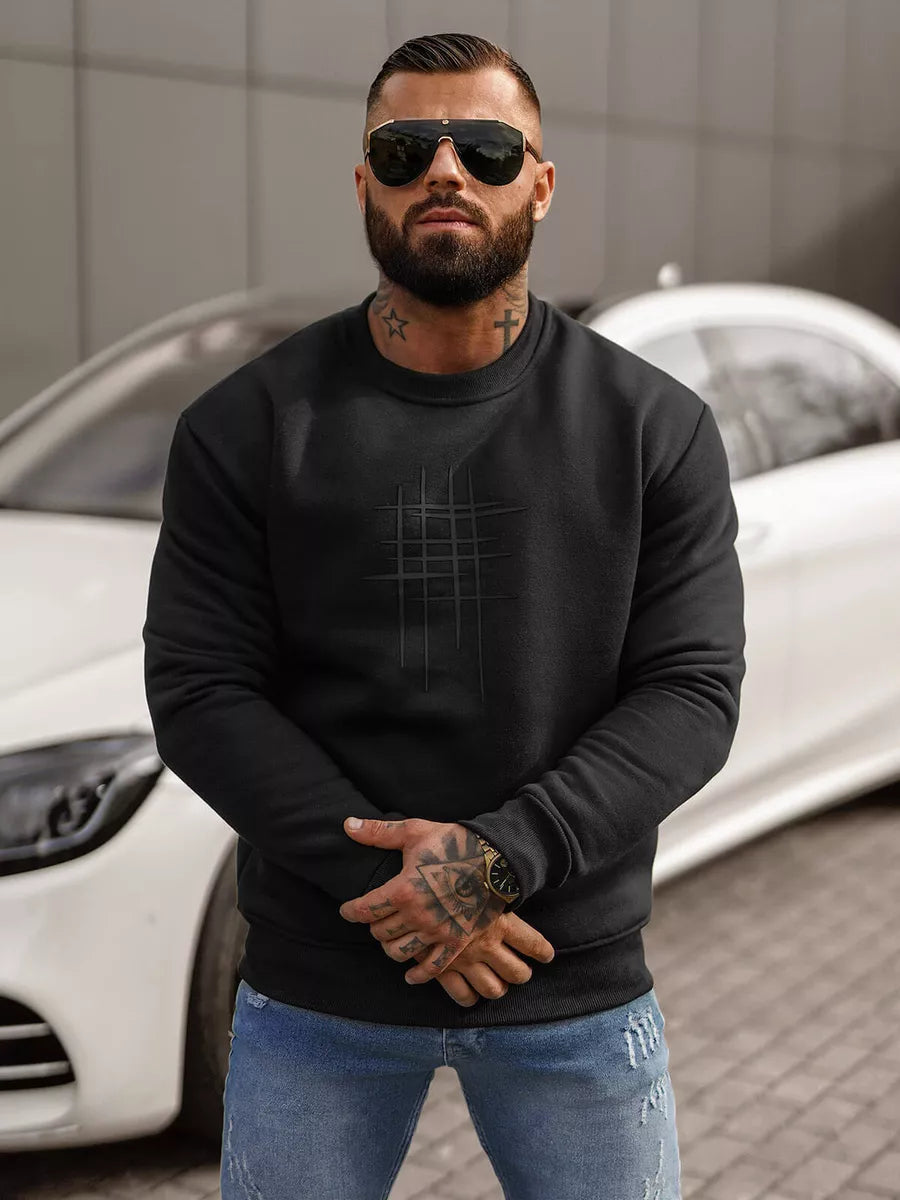 Melns džemperis Etans