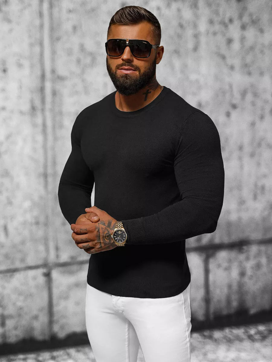 Melns džemperis vīriešiem Zadal