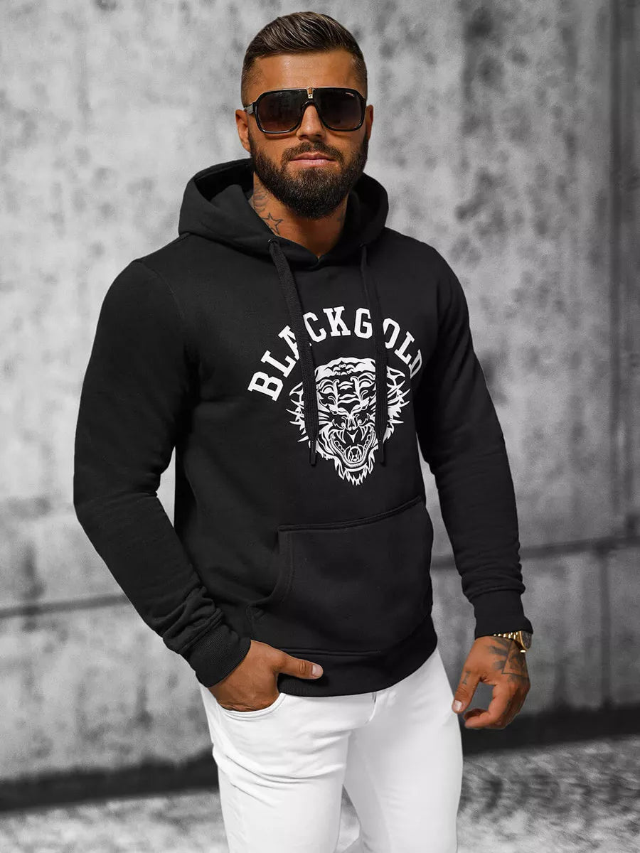 Melns džemperis Zelta