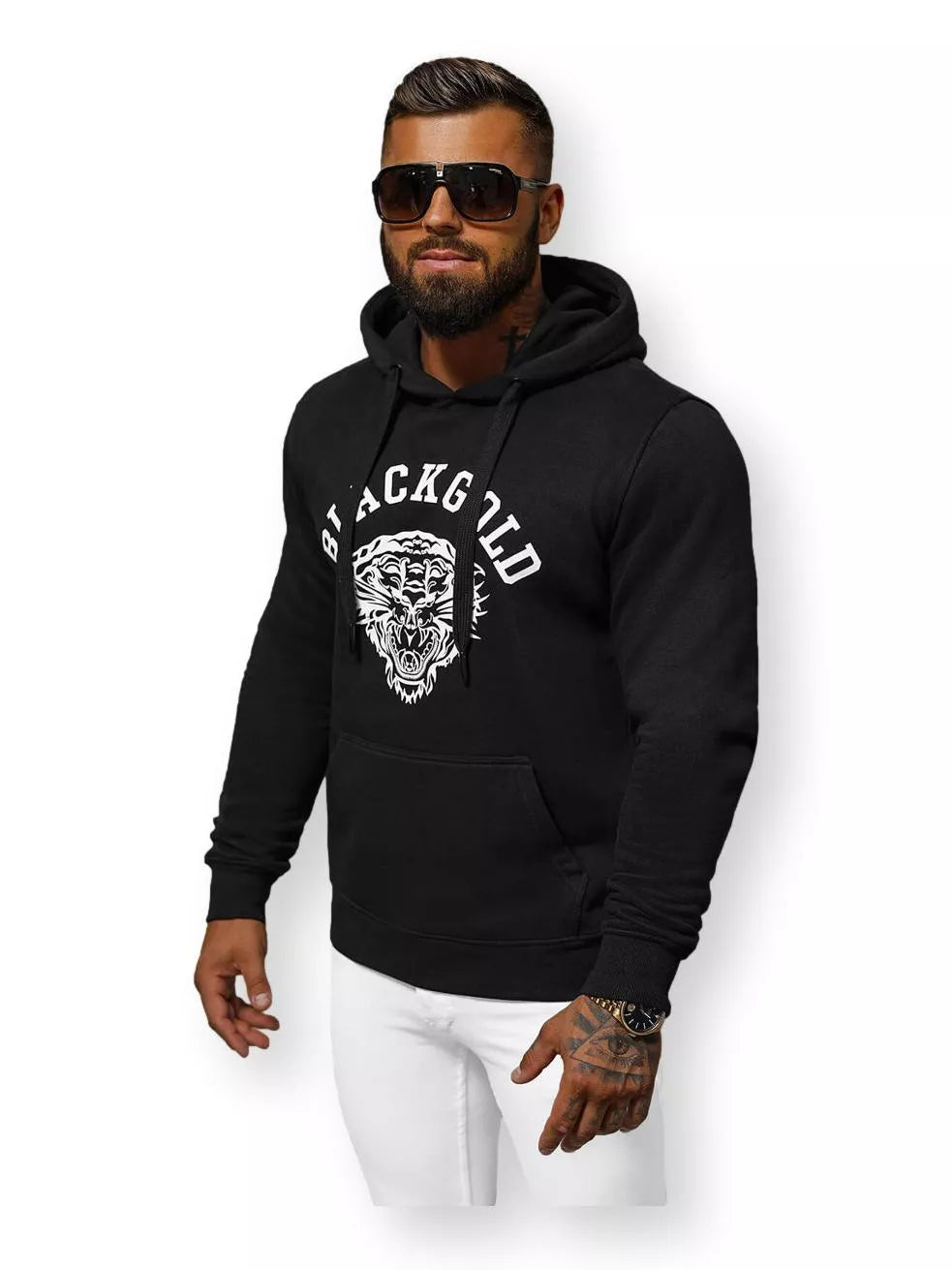 Melns džemperis Zelta