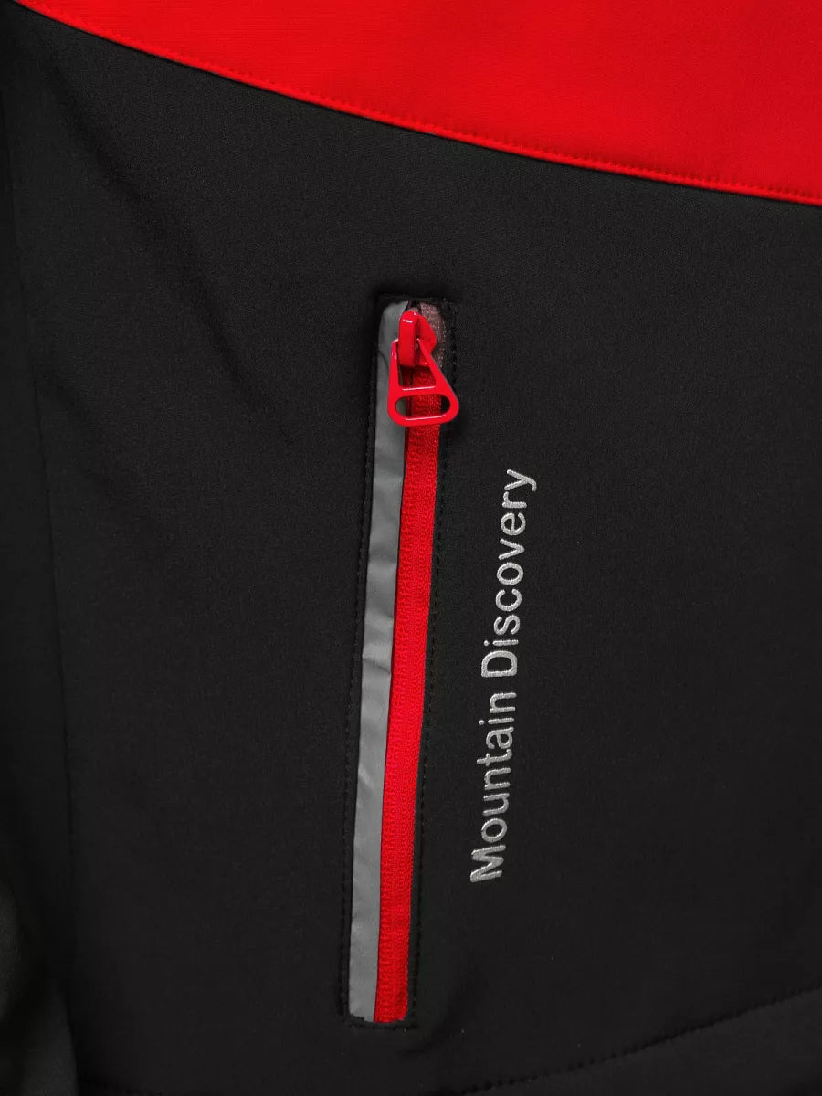 Melni sarkani vīriešu šorti Tain