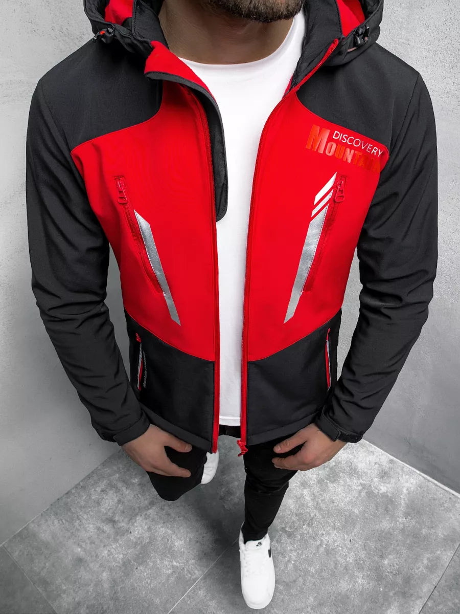 Melni sarkani vīriešu šorti Tain