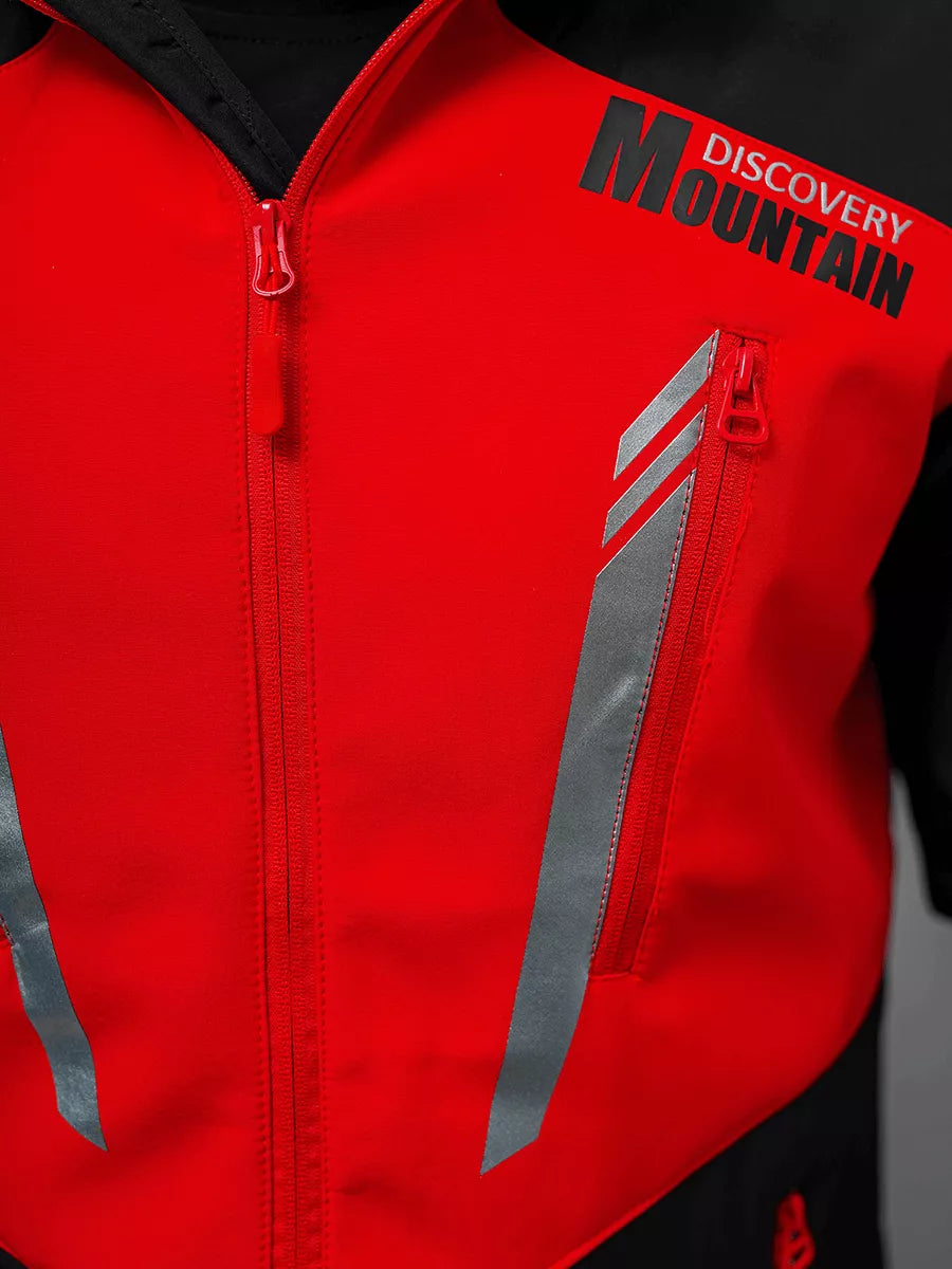 Melni sarkani vīriešu šorti Tain