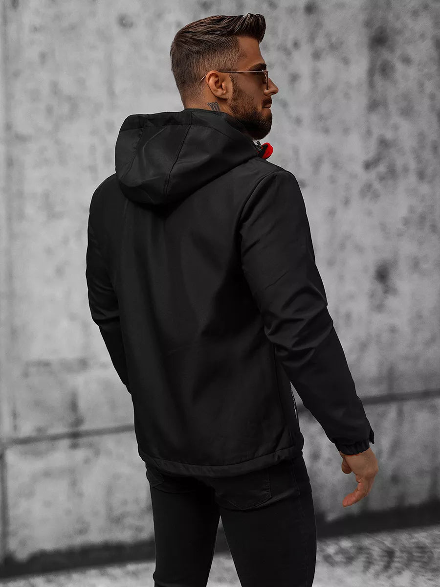 Melni sarkani vīriešu šorti Tain