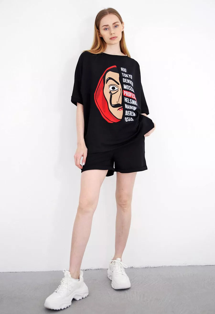 Melns sieviešu komplekts Vendetta