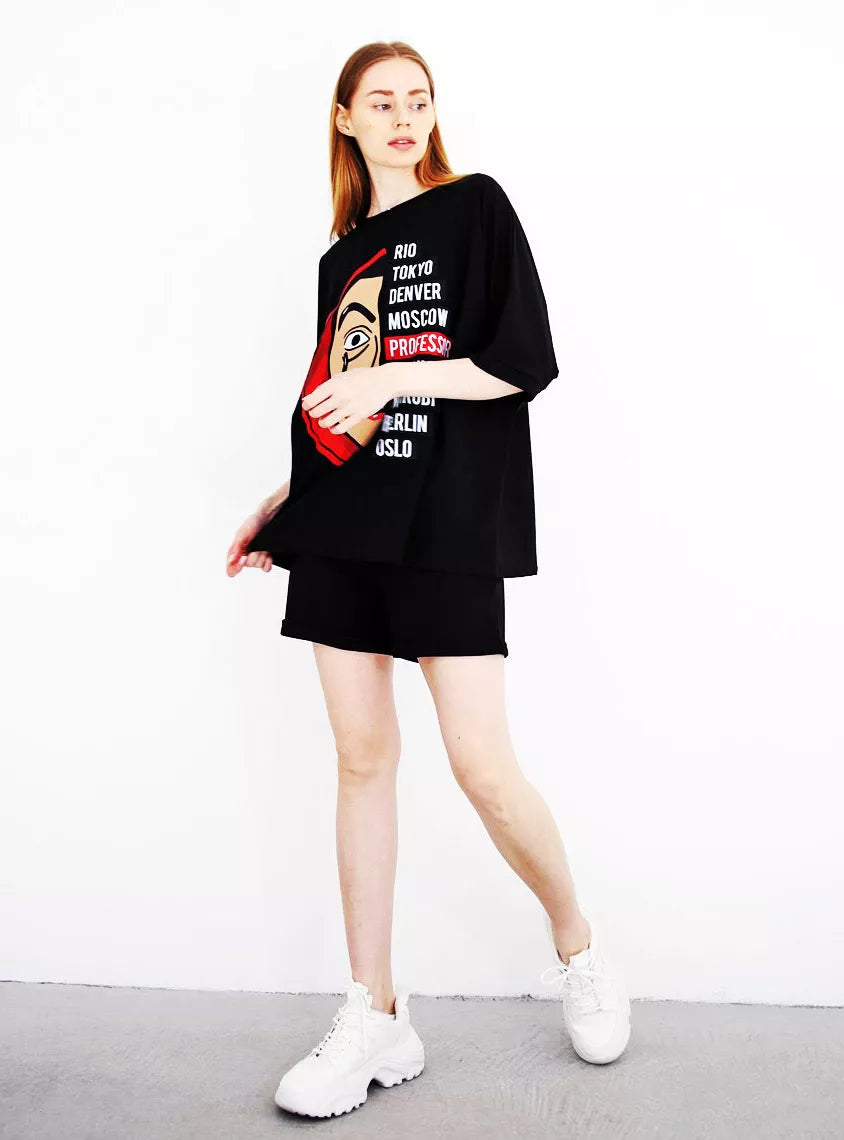 Melns sieviešu komplekts Vendetta